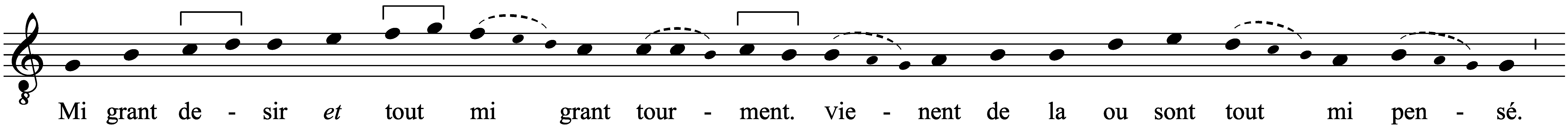 Work musical notation